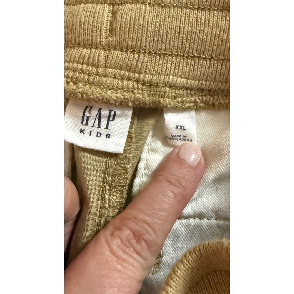 Gap For Good Kids Khaki Cargo Pants Elastic Waist Drawstring XXL 14-16 New - Picture 4 of 8